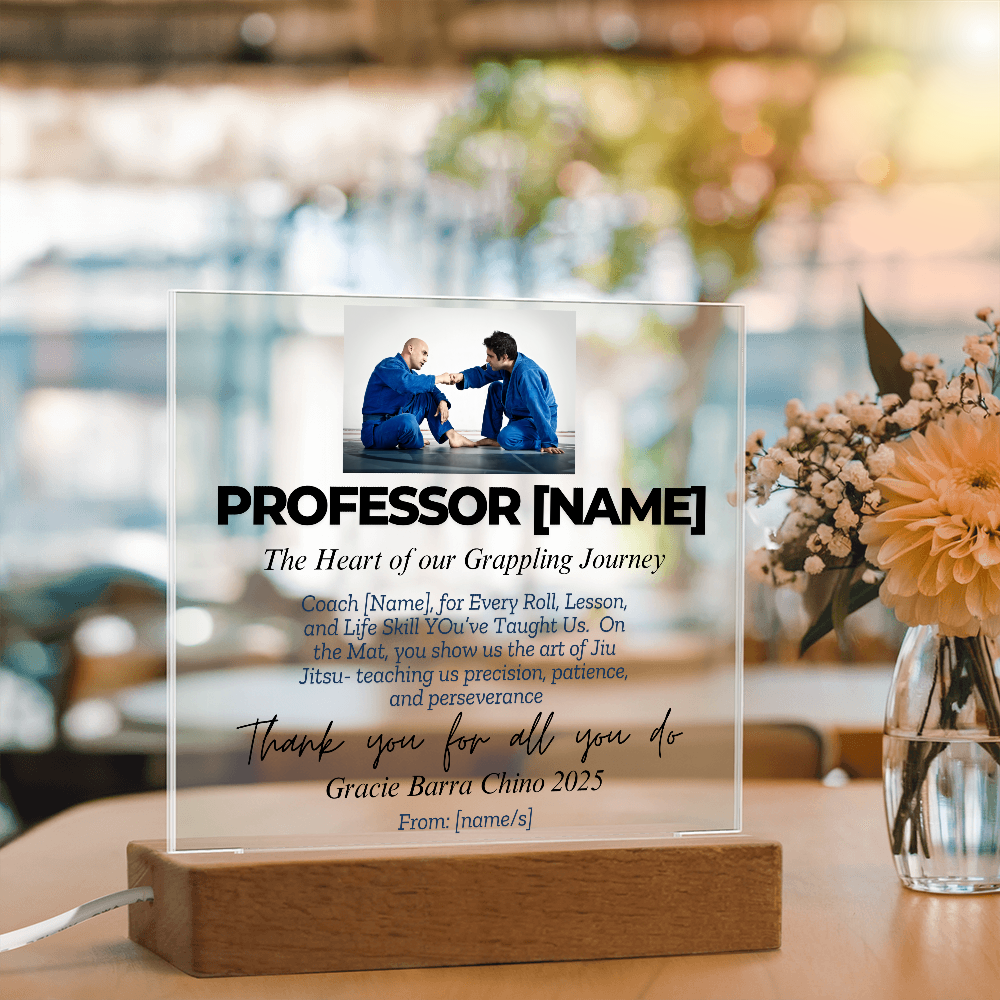 Thank You, Professor: Personalized Jiu-Jitsu Appreciation Gift