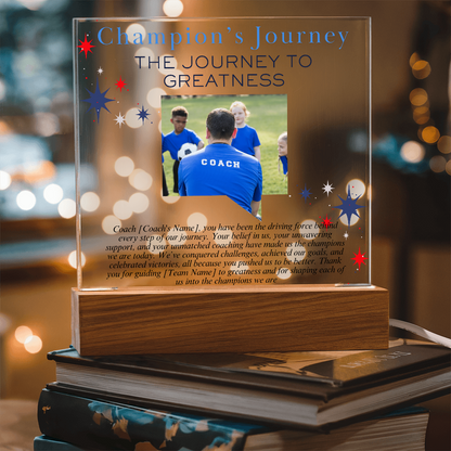 Personalized My Coach My Hero Acrylic Plaque