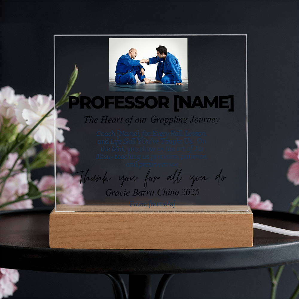 Thank You, Professor: Personalized Jiu-Jitsu Appreciation Gift