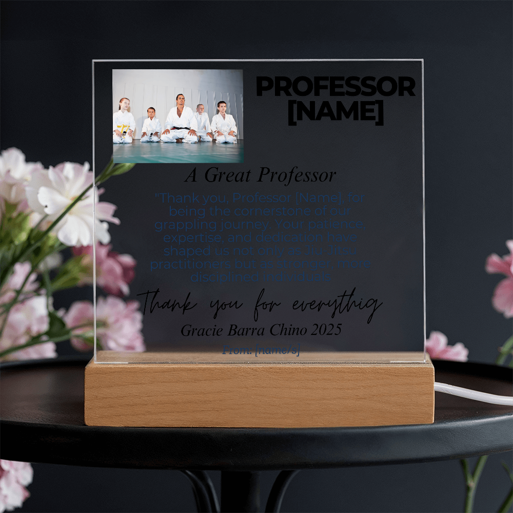Thank You, Professor: Personalized Jiu-Jitsu Appreciation Gift