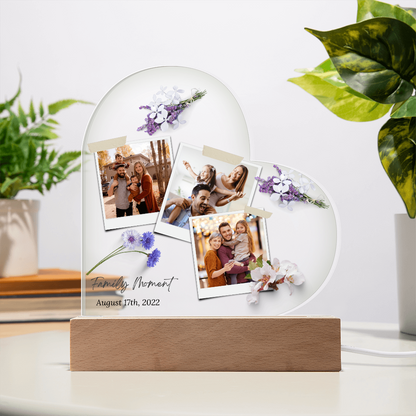 Personalized Charming Acrylic Plaque - Perfect Gift for Mom & Family