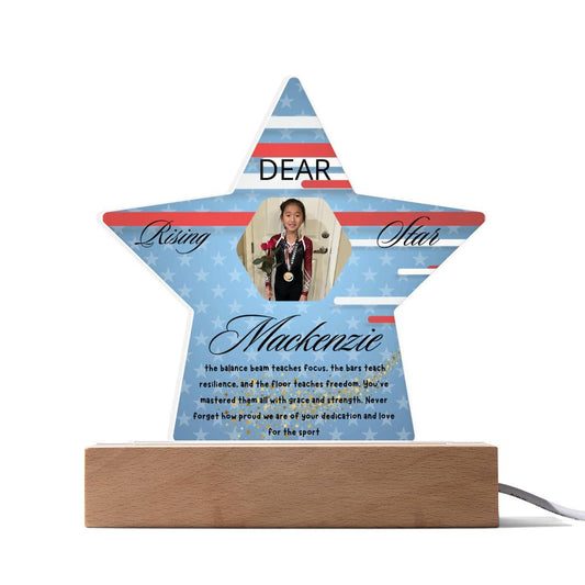 Personalized Raising Star USA Theme Plaque
