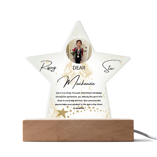 Personalized Virgo Star: A Champion's Precision and Grace