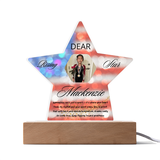 Personalized Raising Star USA Theme Plaque