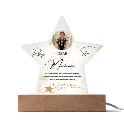 Personalized Scorpio Star: A Champion's Precision and Grace