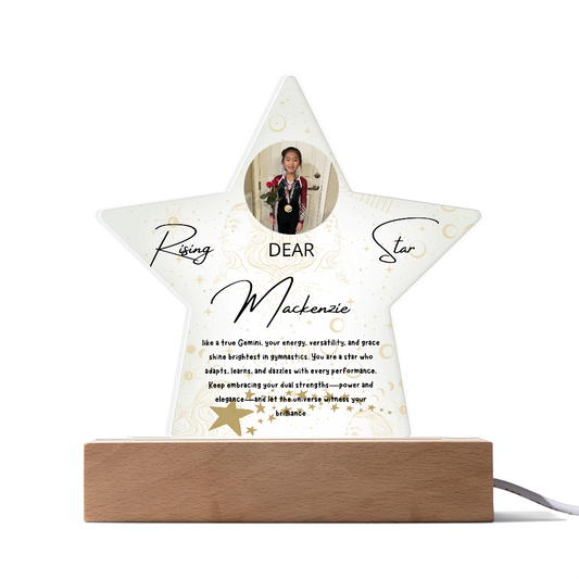 Personalized Gemini Star: A Champion's Precision and Grace