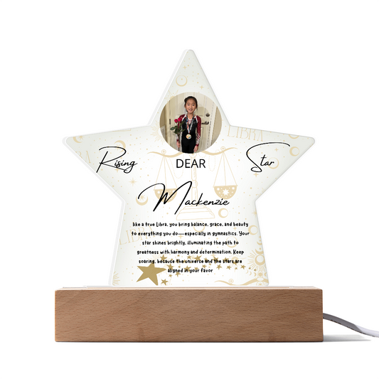 Personalized Libra Star: A Champion's Precision and Grace