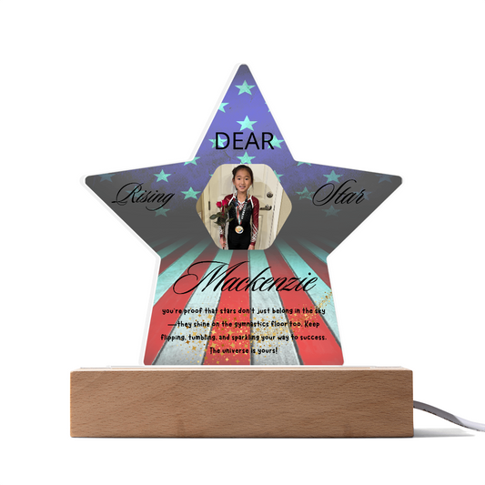 Personalized Raising Star USA Theme Plaque