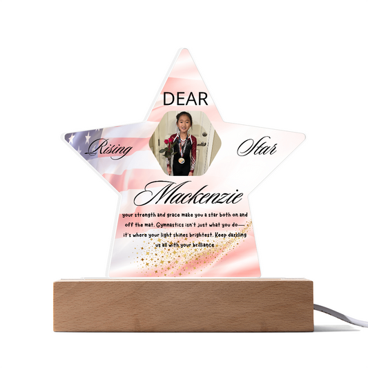 Personalized Raising Star USA Theme Plaque