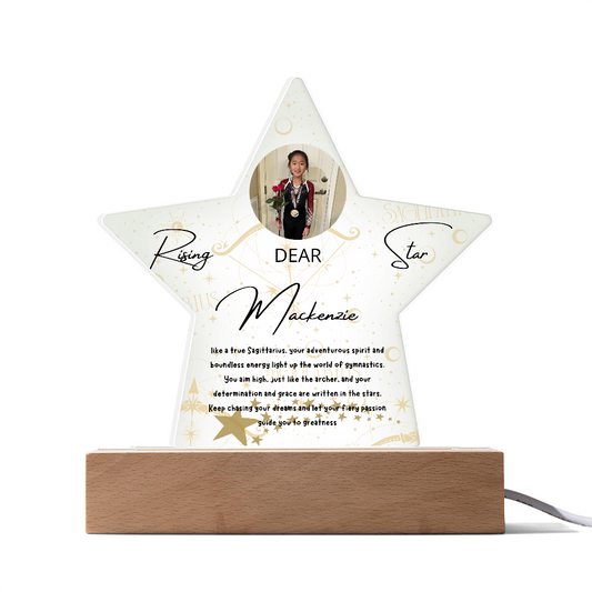 Personalized Sagittarius Star: A Champion's Precision and Grace
