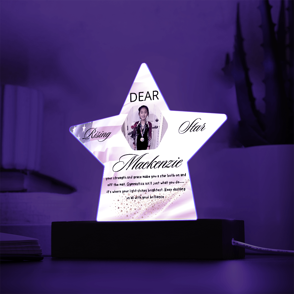 Personalized Raising Star USA Theme Plaque
