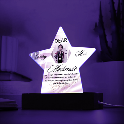 Personalized Raising Star USA Theme Plaque