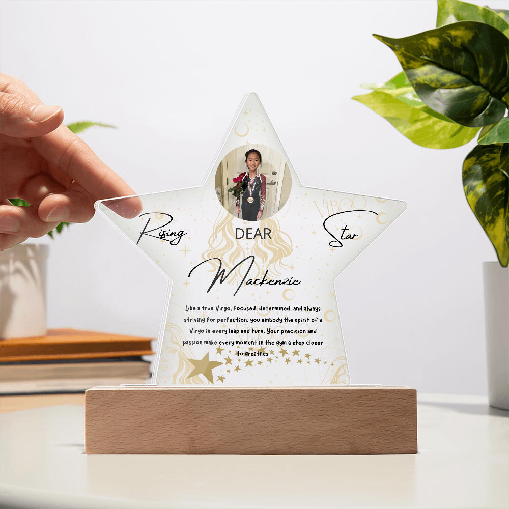 Personalized Virgo Star: A Champion's Precision and Grace