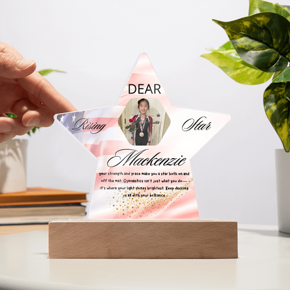Personalized Raising Star USA Theme Plaque