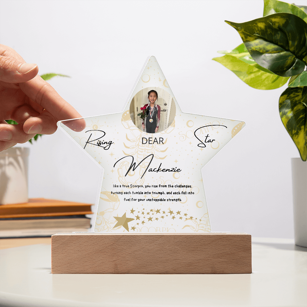 Personalized Scorpio Star: A Champion's Precision and Grace
