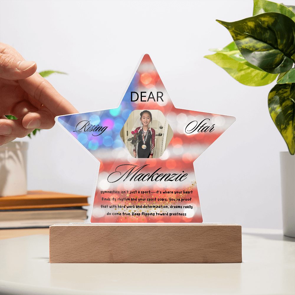 Personalized Raising Star USA Theme Plaque