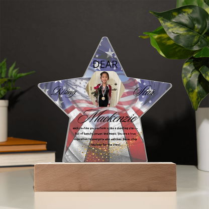 Personalized Raising Star USA Theme Plaque
