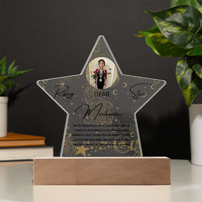 Personalized Aquarius Star: A Champion's Precision and Grace