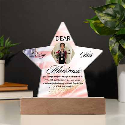 Personalized Raising Star USA Theme Plaque