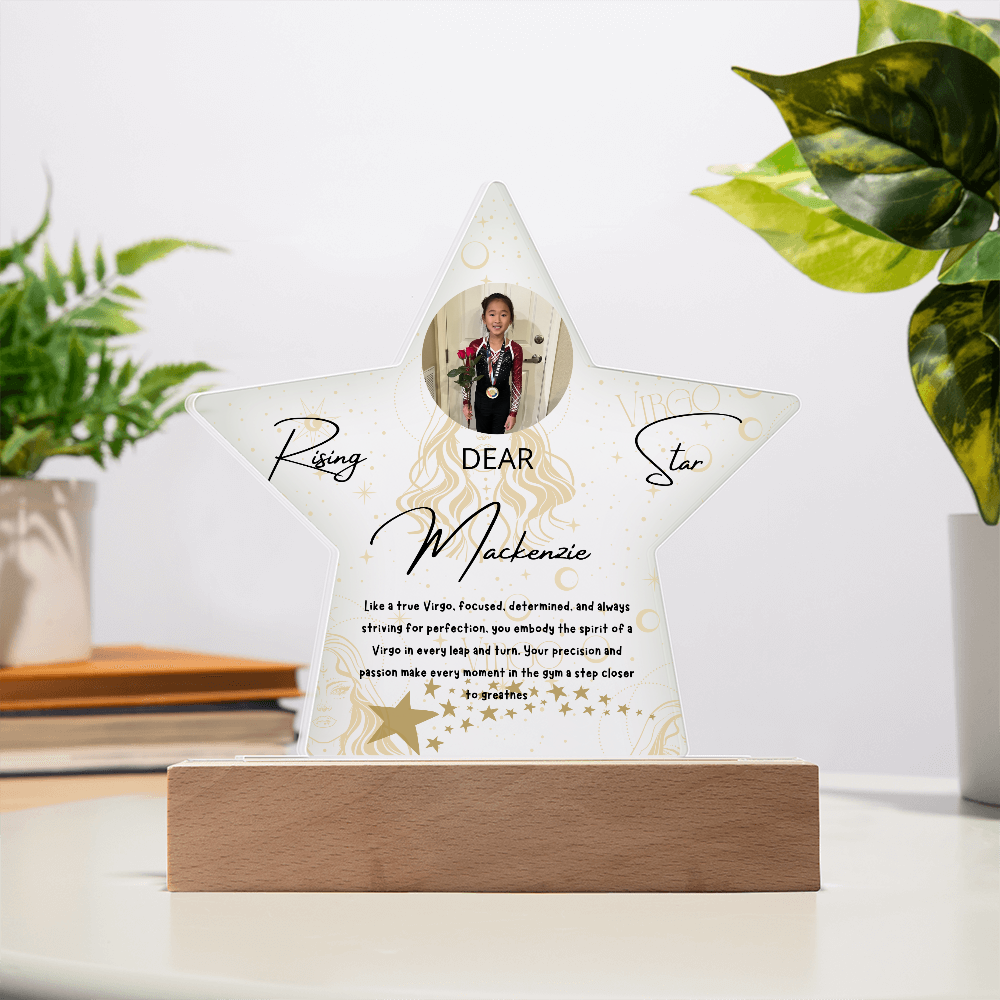 Personalized Virgo Star: A Champion's Precision and Grace
