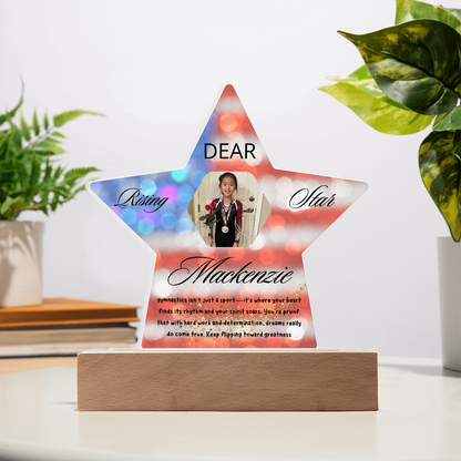 Personalized Raising Star USA Theme Plaque