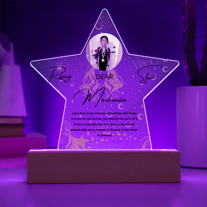 Personalized Virgo Star: A Champion's Precision and Grace