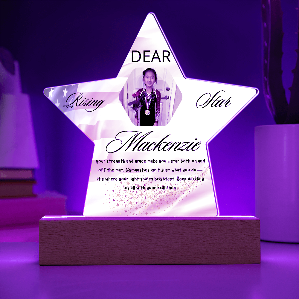 Personalized Raising Star USA Theme Plaque