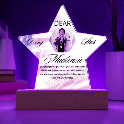 Personalized Raising Star USA Theme Plaque