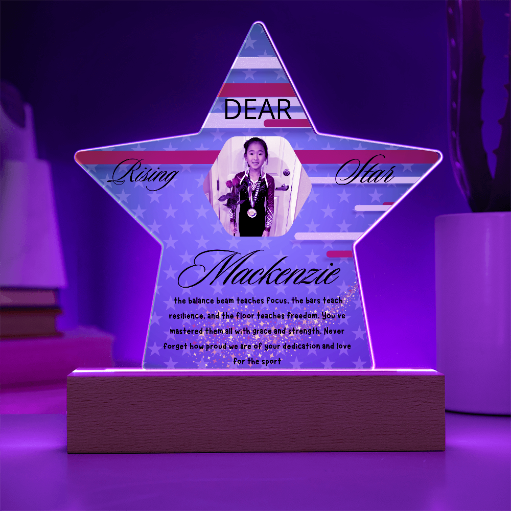 Personalized Raising Star USA Theme Plaque