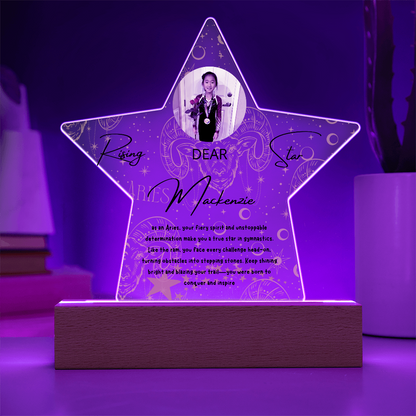 Personalized Aries Star: A Champion's Precision and Grace