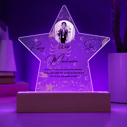 Personalized Scorpio Star: A Champion's Precision and Grace
