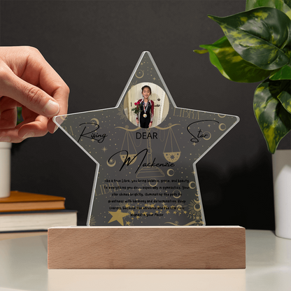 Personalized Libra Star: A Champion's Precision and Grace