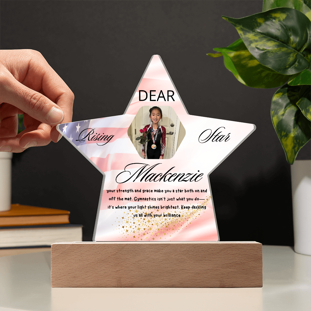 Personalized Raising Star USA Theme Plaque