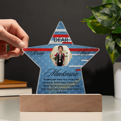 Personalized Raising Star USA Theme Plaque