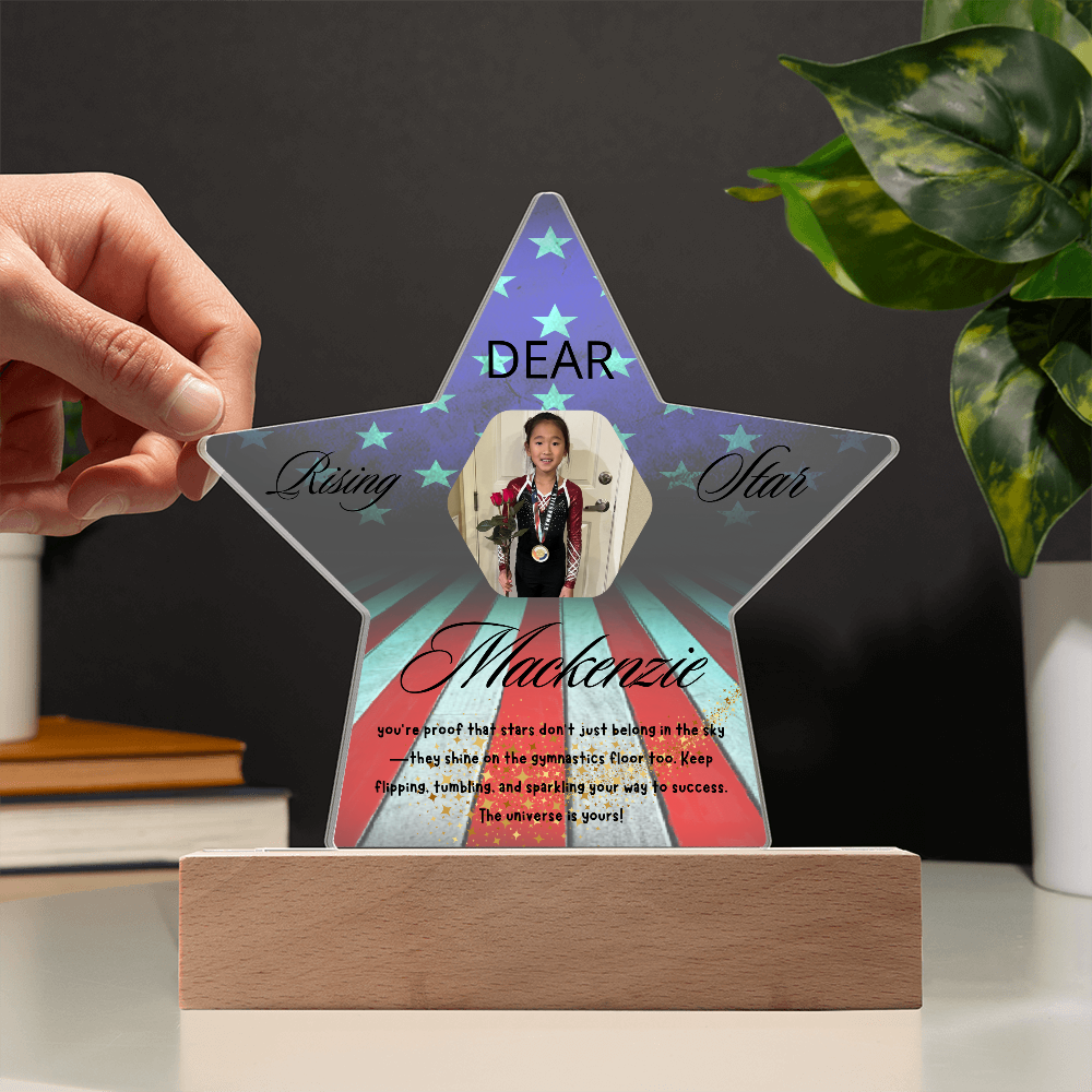 Personalized Raising Star USA Theme Plaque