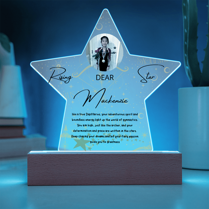 Personalized Sagittarius Star: A Champion's Precision and Grace