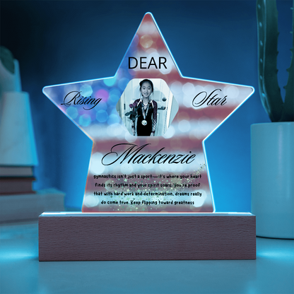 Personalized Raising Star USA Theme Plaque