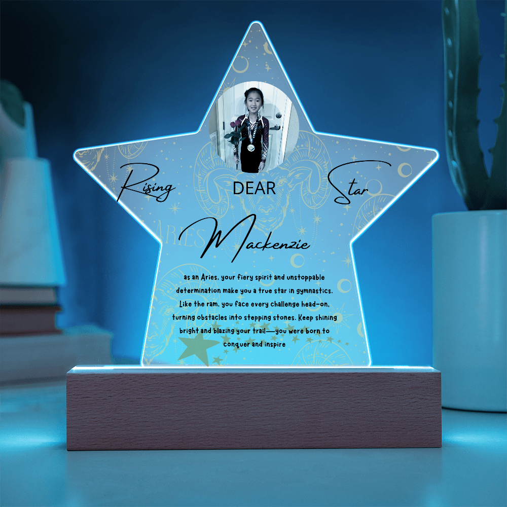 Personalized Aries Star: A Champion's Precision and Grace
