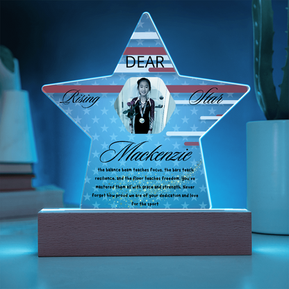 Personalized Raising Star USA Theme Plaque