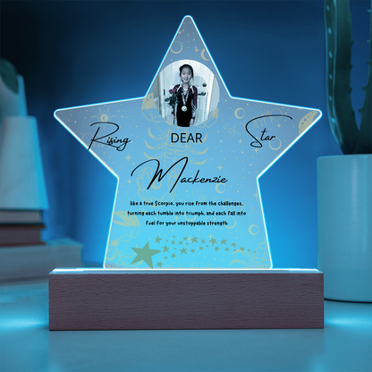Personalized Scorpio Star: A Champion's Precision and Grace