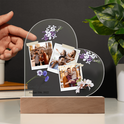Personalized Charming Acrylic Plaque - Perfect Gift for Mom & Family