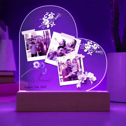 Personalized Charming Acrylic Plaque - Perfect Gift for Mom & Family