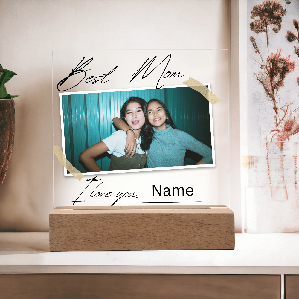 Personalized Charming Acrylic Plaque - Perfect Gift for Mom
