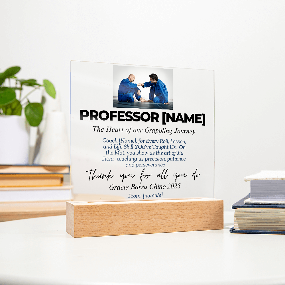 Thank You, Professor: Personalized Jiu-Jitsu Appreciation Gift
