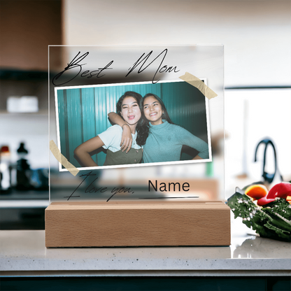 Personalized Charming Acrylic Plaque - Perfect Gift for Mom
