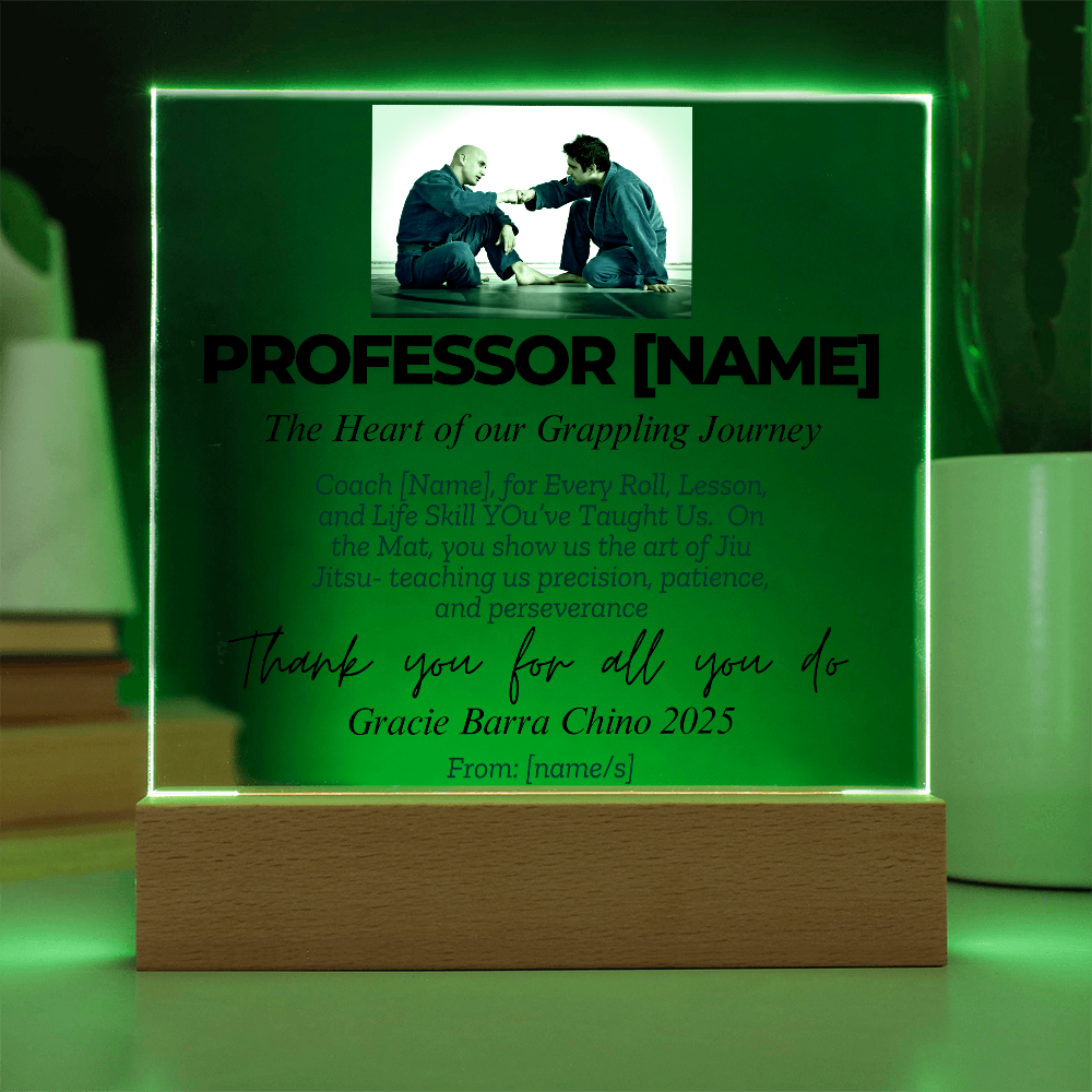 Thank You, Professor: Personalized Jiu-Jitsu Appreciation Gift