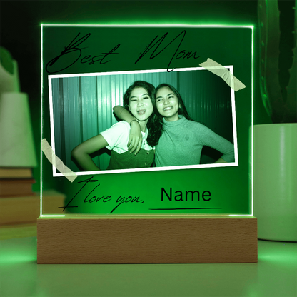 Personalized Charming Acrylic Plaque - Perfect Gift for Mom