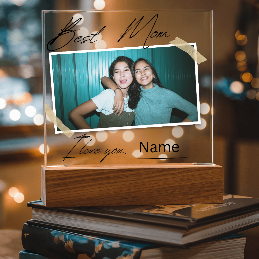 Personalized Charming Acrylic Plaque - Perfect Gift for Mom
