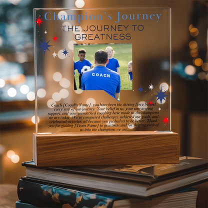 Personalized My Coach My Hero Acrylic Plaque