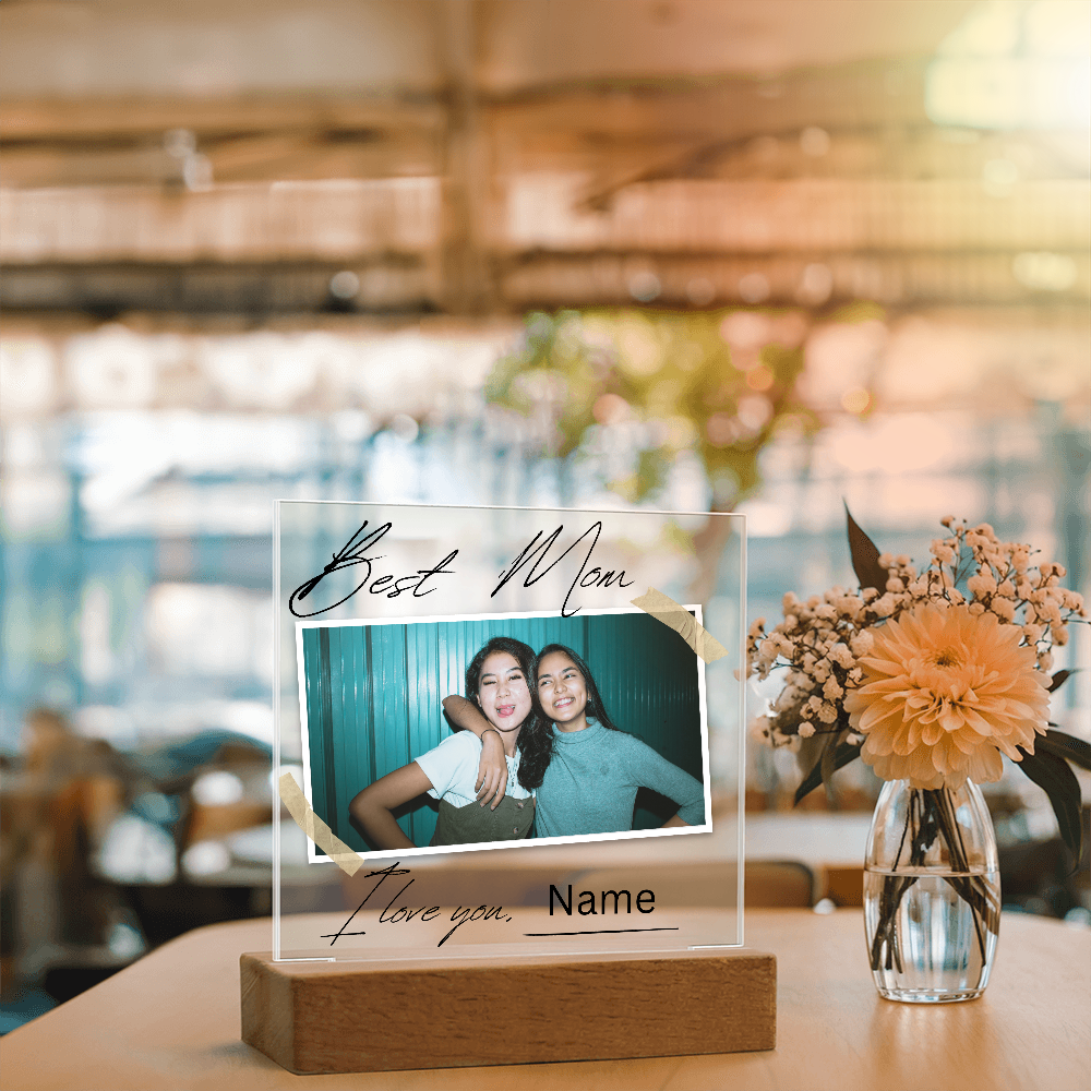 Personalized Charming Acrylic Plaque - Perfect Gift for Mom
